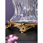 Ваза прозрачная с бронзовыми ручками в виде ангелов Eden Garden варинант исполнения - 5 | Loft Concept в Барнауле