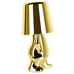 Настольная лампа фигурная золотого цвета с гладким абажуром Высота 19 см Sophia варинант исполнения - 4 | Loft Concept в Барнауле
