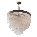Люстра со стеклянными подвесками в виде круглых бусин Waterfall of Light варинант исполнения - 1 | Loft Concept в Барнауле
