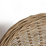 Кресло из ротанга с подушкой Nest бежево-серое варинант исполнения - 5 | Loft Concept в Барнауле