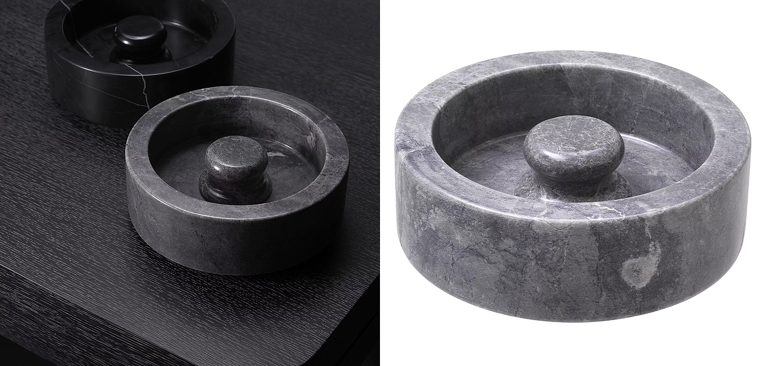 Пепельница Eichholtz Ashtray Poulsen Grey Пепельница Eichholtz Ashtray Poulsen Grey - Loft-Concept в Барнауле