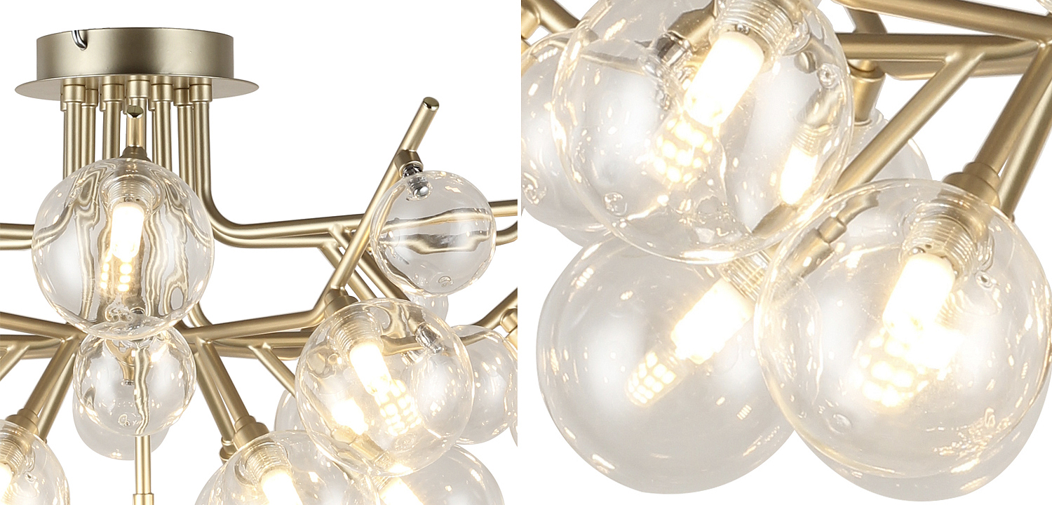 Люстра Berries Chandelier Flower clear 18 Люстра Berries Chandelier Flower clear 18 - Loft-Concept в Барнауле