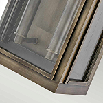 Настенный фонарь прямоугольной формы цвета состаренная латунь с двумя лампами Hinkley варинант исполнения - 3 | Loft Concept в Барнауле