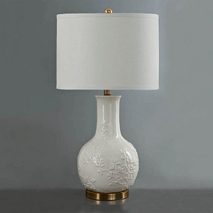 Настольная лампа Белые узоры