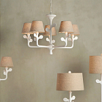 Торшер с белым каркасом и тканевыми абажуром Natural Stems варинант исполнения - 6 | Loft Concept в Барнауле