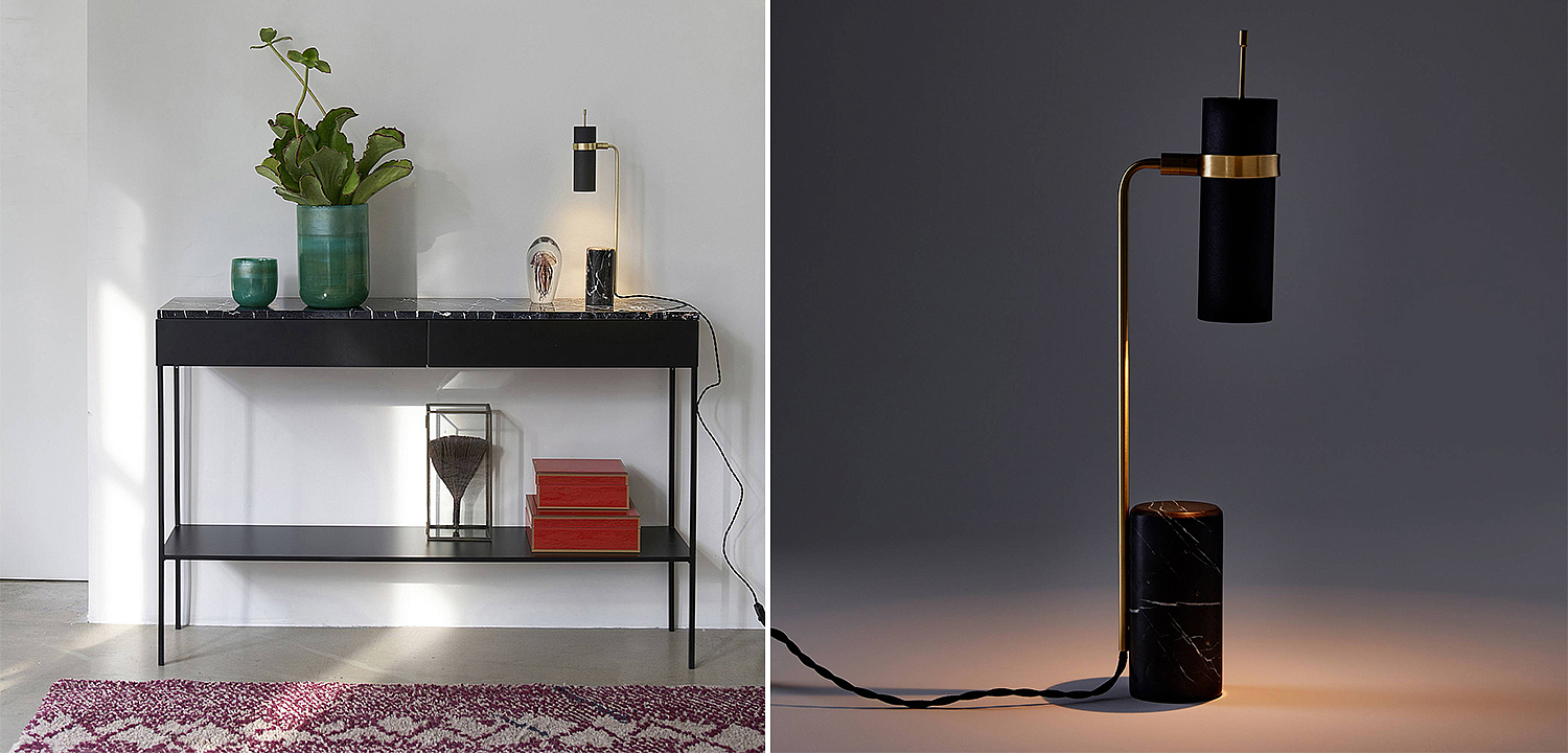 Настольная лампа Detlef Table lamp black marble Настольная лампа Detlef Table lamp black marble - Loft-Concept в Барнауле