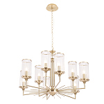 Люстра с 9-ю цилиндрическими стеклянными плафонами Jeanette варинант исполнения - 2 | Loft Concept в Барнауле