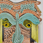 Арт-Объект из нитей Абстрактный портрет Joana Schneider  варинант исполнения - 1 | Loft Concept в Барнауле