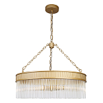 Люстра подвесная круглая со стеклянными трубками Nembus варинант исполнения - 1 | Loft Concept в Барнауле