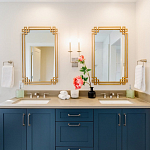 Зеркало прямоугольной металлической рамой с эффектом состаривания Accommodation варинант исполнения - 1 | Loft Concept в Барнауле