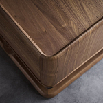 Прикроватный деревянный столик с 2-мя ящиками Moon Walnut Furniture варинант исполнения - 4 | Loft Concept в Барнауле