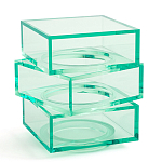 Стол журнальный в форме кубов Acrylic Furniture Lumina Mint Breeze варинант исполнения - 1 | Loft Concept в Барнауле