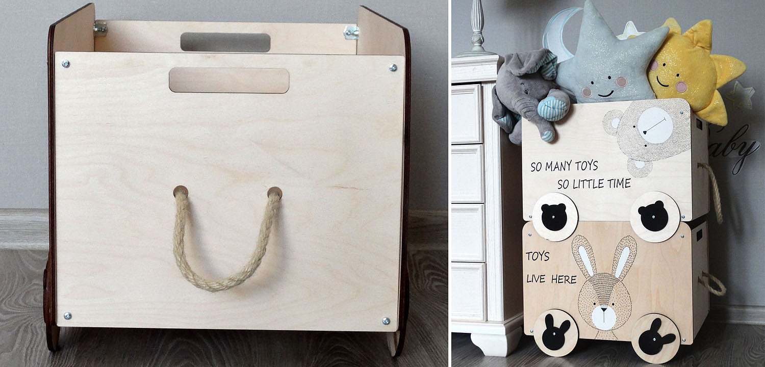 Ящик Wooden Box Bear Ящик Wooden Box Bear - Loft-Concept в Барнауле