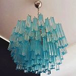 Дизайнерская люстра Blue Lagoon glass бирюзовое стекло  варинант исполнения - 3 | Loft Concept в Барнауле