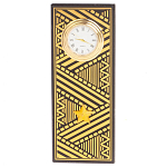 Часы подарочные настольные в виде погона Генерала из натурального камня Змеевик Gold Military Clock варинант исполнения - 4 | Loft Concept в Барнауле