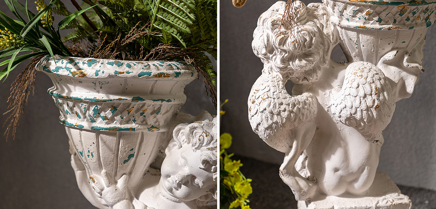 Кашпо Angel with Flowerpot Provence Кашпо Angel with Flowerpot Provence - Loft-Concept в Барнауле