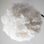 Изогнутый торшер с декором в виде перьев Plumage White Floor Lamp варинант исполнения - 3 | Loft Concept в Барнауле