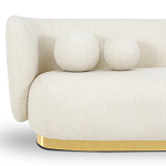 Диван с обивкой букле Ambrose Soft Boucle Sofa варинант исполнения - 4 | Loft Concept в Барнауле