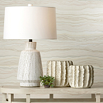 Настольная лампа с корпусом в форме вазы и белым абажуром Lots of Strokes варинант исполнения - 4 | Loft Concept в Барнауле