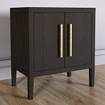 Тумбочка Primo с дверцами шпон темный орех варинант исполнения - 3 | Loft Concept в Барнауле