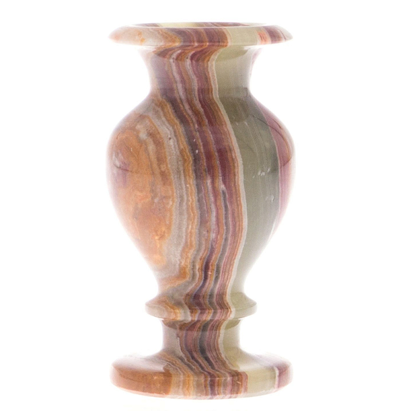 Ваза настольная для цветов из натурального оникса Onyx Vase Мульти Ваза настольная для цветов из натурального оникса Onyx Vase Мульти в Барнауле | Loft Concept