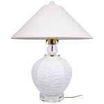 Настольная лампа керамическая с абажуром Valencia варинант исполнения - 1 | Loft Concept в Барнауле