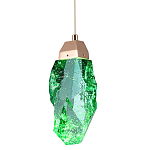 Подвесной светильник Soar Hanging Lamp Brass Green Зелёный варинант исполнения - 1 | Loft Concept в Барнауле