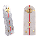 Сувенир Погон МВД из натурального камня мрамор Souvenir Epaulets варинант исполнения - 4 | Loft Concept в Барнауле