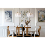 Люстра с подвесными рифлеными стеклянными трубками Nembus варинант исполнения - 23 | Loft Concept в Барнауле