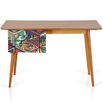 Письменный стол с принтом на ящиках Elise Desk варинант исполнения - 6 | Loft Concept в Барнауле