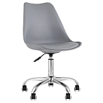 Офисный стул на металлическом основании EGGERY Grey пластик варинант исполнения - 1 | Loft Concept в Барнауле