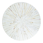 Столик с инкрустацией с перламутровым узором Dominic White варинант исполнения - 2 | Loft Concept в Барнауле