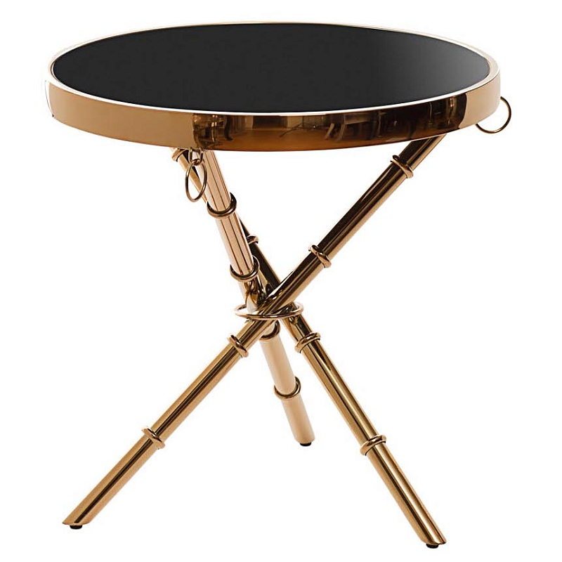 Стол Metal Bamboo Table pink gold Глянцевый черный Розовое золото Стол Metal Bamboo Table pink gold Глянцевый черный Розовое золото в Барнауле | Loft Concept