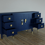 Большой Комод-буфет Elsa Dreams Blue с ящиками варинант исполнения - 1 | Loft Concept в Барнауле