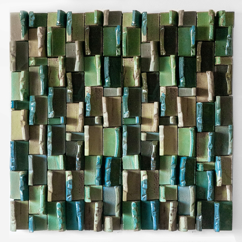 Абстрактное Объемное Панно Travers Green Зеленый в Барнауле | Loft Concept 