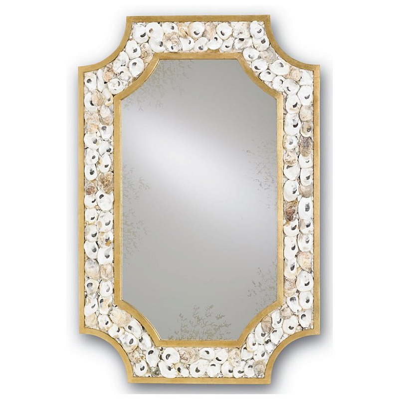 Зеркало Margate Mirror Бежево-серый Золотой Зеркало Margate Mirror Бежево-серый Золотой в Барнауле | Loft Concept