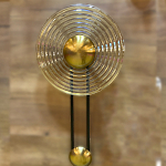 Бра с круглым рифленым плафоном янтарного цвета Savio Glass Disc Light варинант исполнения - 2 | Loft Concept в Барнауле