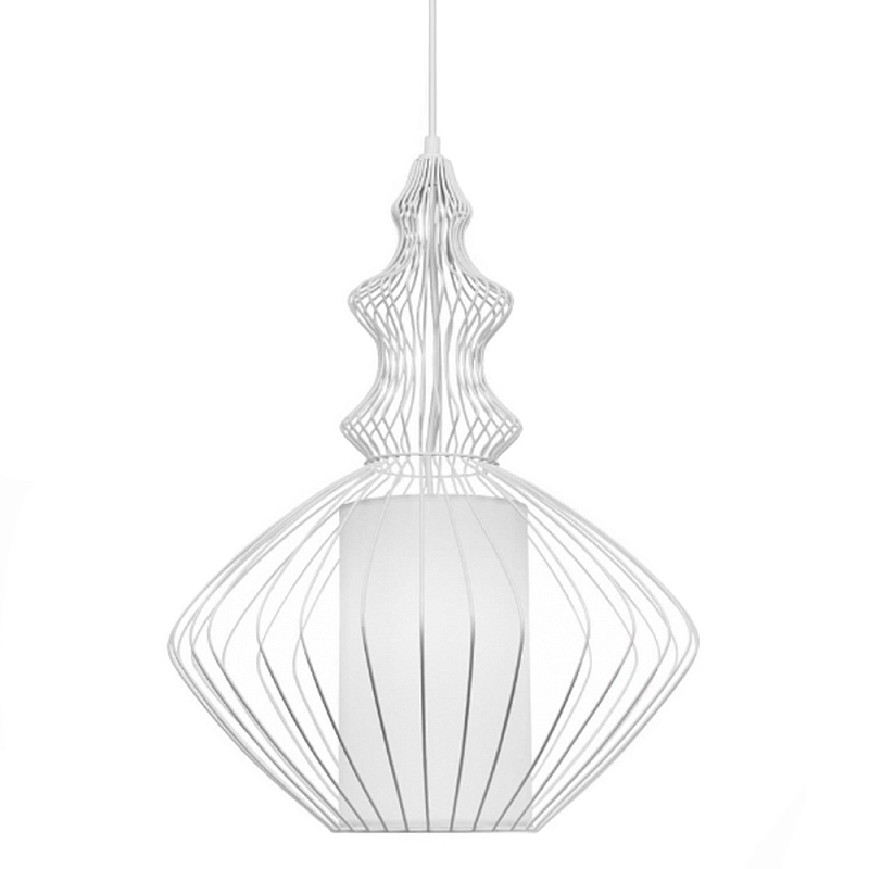 Подвесной светильник Wire Dream Pendant 2 Белый Белый Подвесной светильник Wire Dream Pendant 2 Белый Белый в Барнауле | Loft Concept