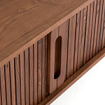 ТВ-тумба с двумя раздвижными дверцами Toinette Brown TV Stand варинант исполнения - 5 | Loft Concept в Барнауле