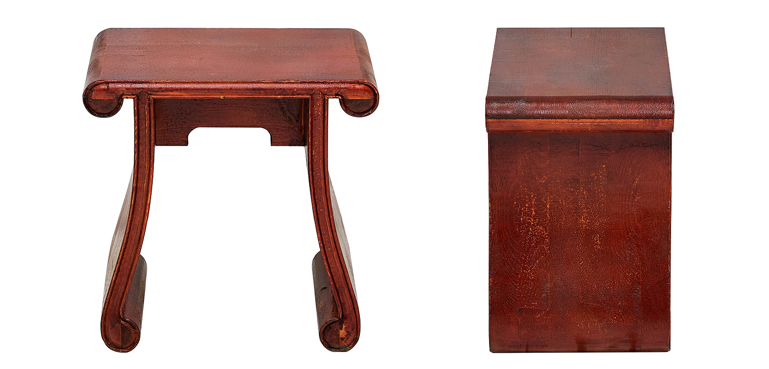 Табурет в китайском стиле Chinese Tabouret Red Табурет в китайском стиле Chinese Tabouret Red - Loft-Concept в Барнауле