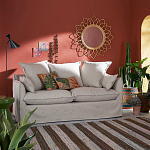 Зеркало из ротанга в форме цветка WICKER MIRROR 90 варинант исполнения - 3 | Loft Concept в Барнауле