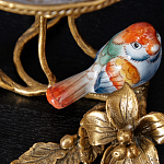 Чаша на ножке из стекла с бронзовыми элементами Bronze Branch варинант исполнения - 2 | Loft Concept в Барнауле