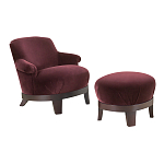 Премиальное Кресло с пуфом Turin варинант исполнения - 1 | Loft Concept в Барнауле