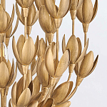Люстра золотого цвета из множества металлических лепестков в форме тюльпанов Hinkley варинант исполнения - 7 | Loft Concept в Барнауле