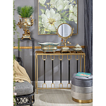 Шкатулка голубого цвета с золотым растительным узором Eden Garden варинант исполнения - 2 | Loft Concept в Барнауле