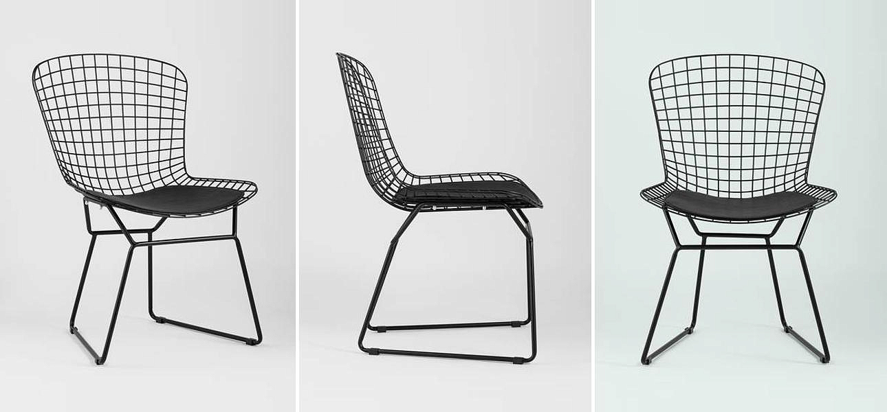 Стул Bertoia Chair Черный Матовый Металл Стул Bertoia Chair Черный Матовый Металл - Loft-Concept в Барнауле