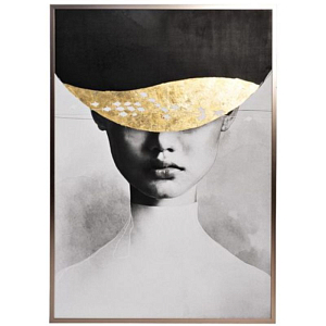 Холст с росписью поталь The stranger in gray