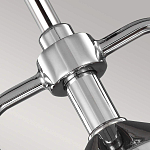 Подвесной светильник цвета хром с рифленым стеклянным цилиндрическим плафоном в современном стиле Feiss варинант исполнения - 4 | Loft Concept в Барнауле