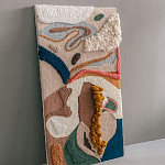 Тканый вручную текстильный гобелен Orchid варинант исполнения - 2 | Loft Concept в Барнауле