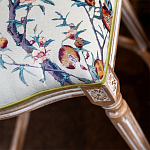 Барный стул из массива бука с изображением птиц и цветов  Beige Green Chinoiserie Garden Chair варинант исполнения - 6 | Loft Concept в Барнауле